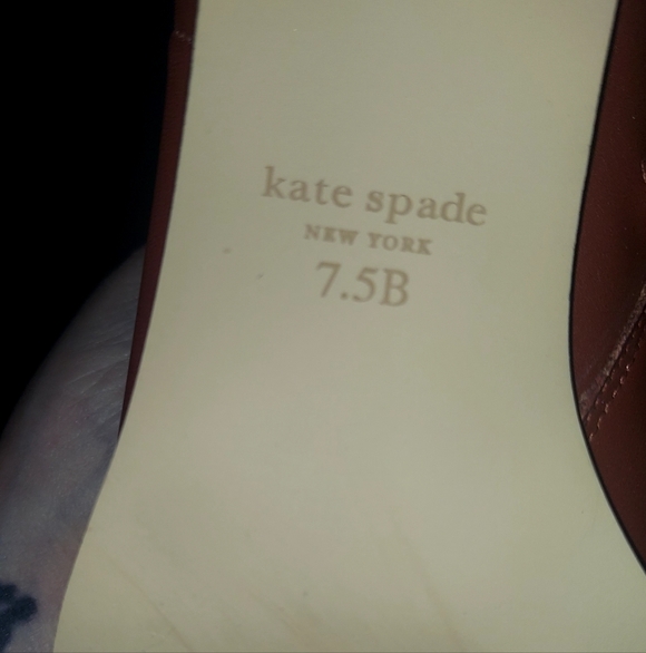 KATE SPADE AIMEE Elegant Brown Leather Knee-High Boots SZ 7.5 NIB - Picture 5 of 8
